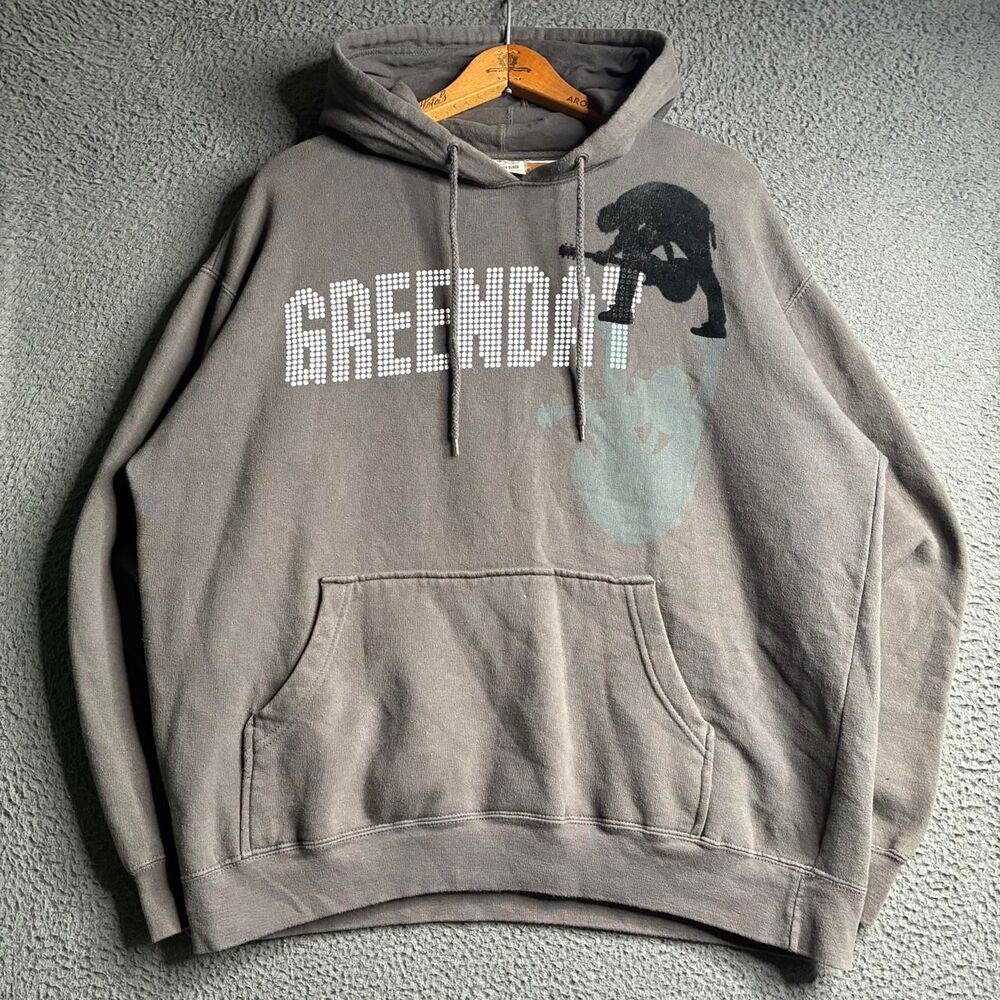 American-vintage Men's Grey Hoodie